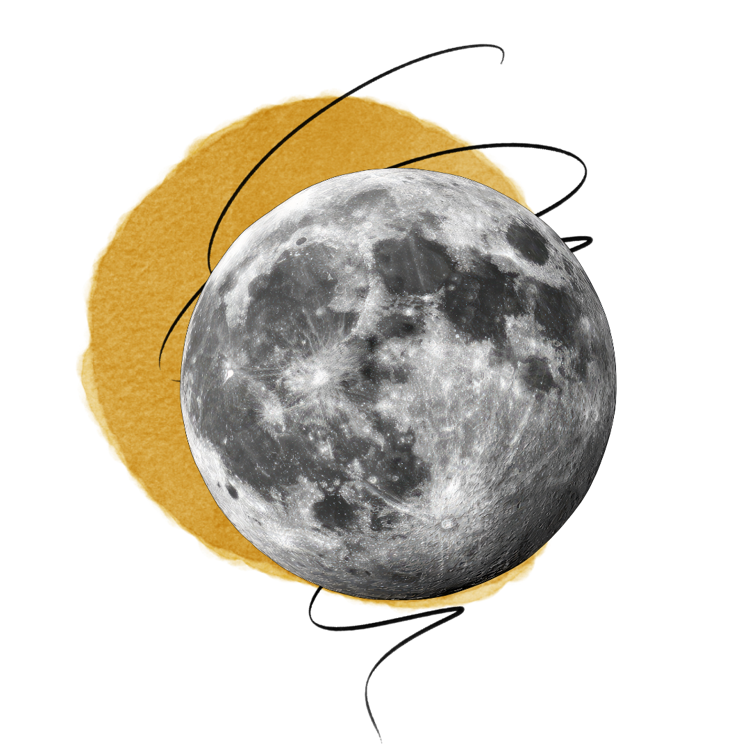 Moon (gold) collage representing Leadership Coaching